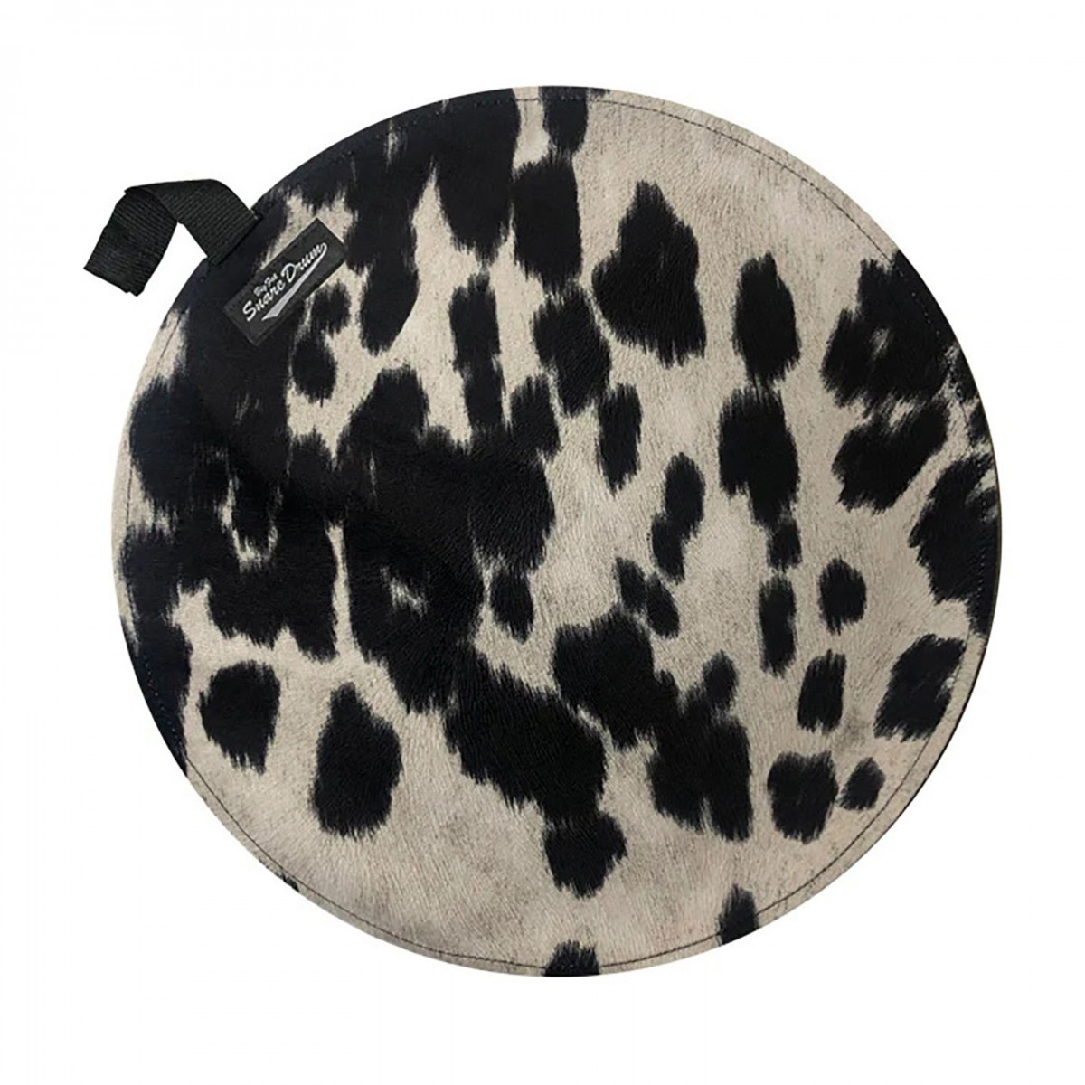 Big Fat Snare Drum 14″ Cow Moo Suede Head Black