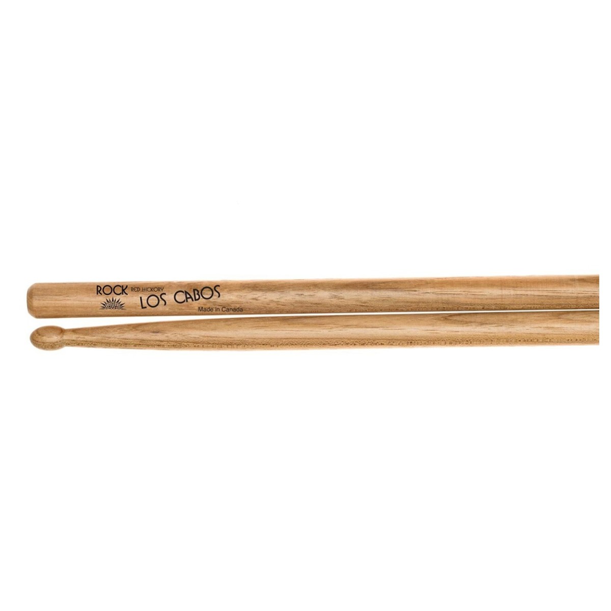 Los Cabos Rock Red Hickory Wood Tip Drumsticks