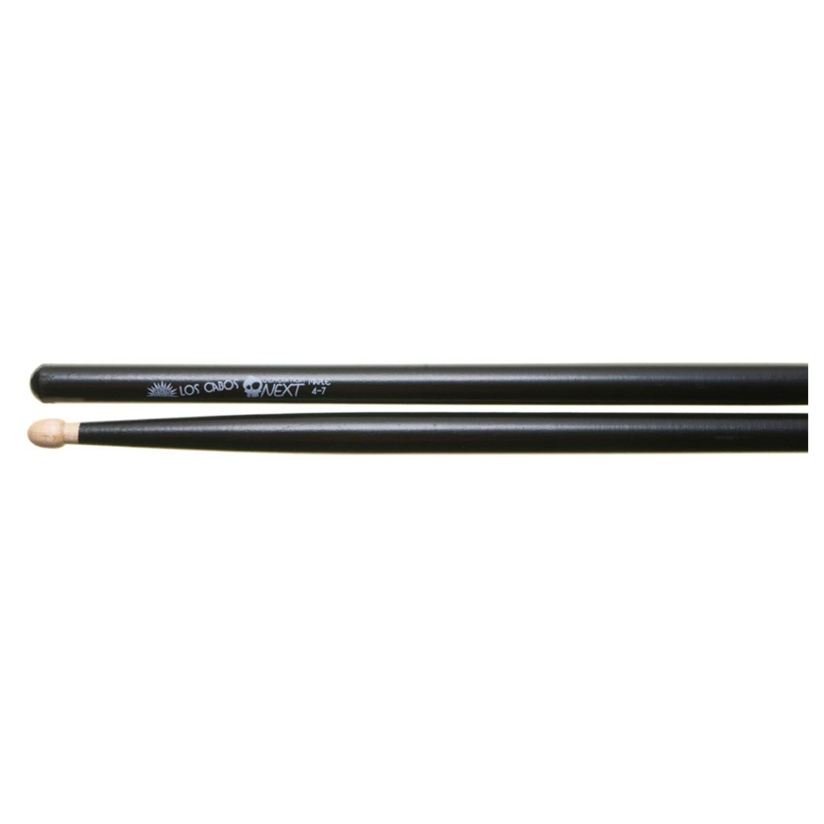 Los Cabos Next Generation Maple Black 4-7 Wood Tip Drumsticks