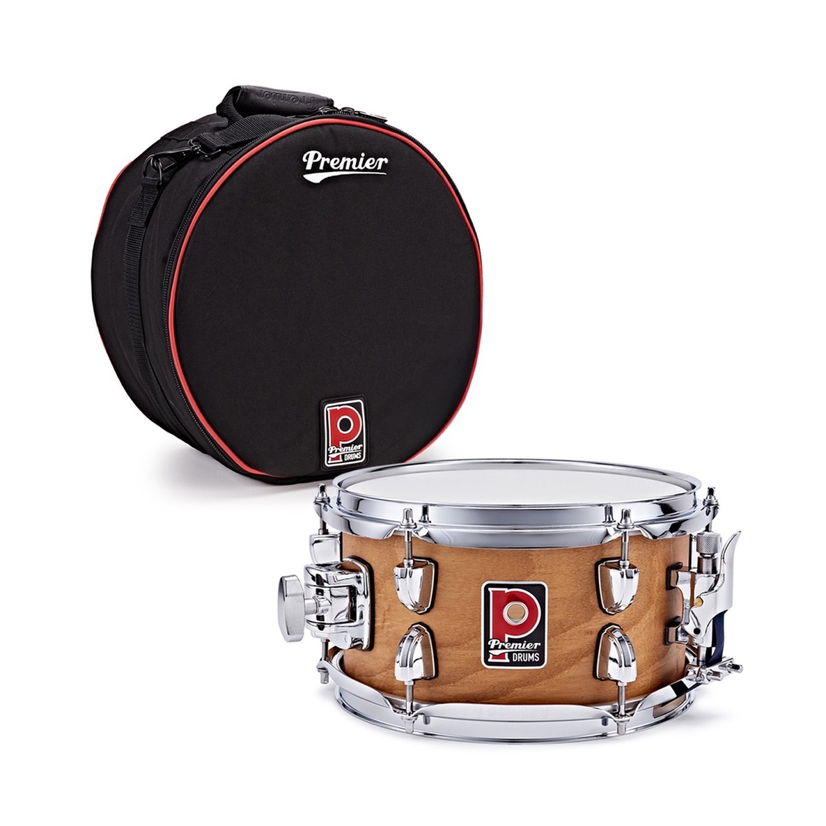 Premier Artist 10" x 5.5" Birch Snare Drum & Soft Case Antique Ash