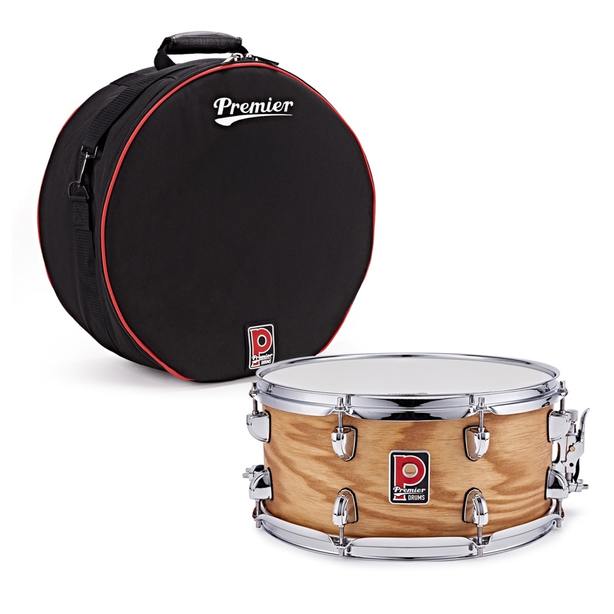 Premier Artist 14" x 6.5" Birch Snare Drum & Soft Case Antique Ash