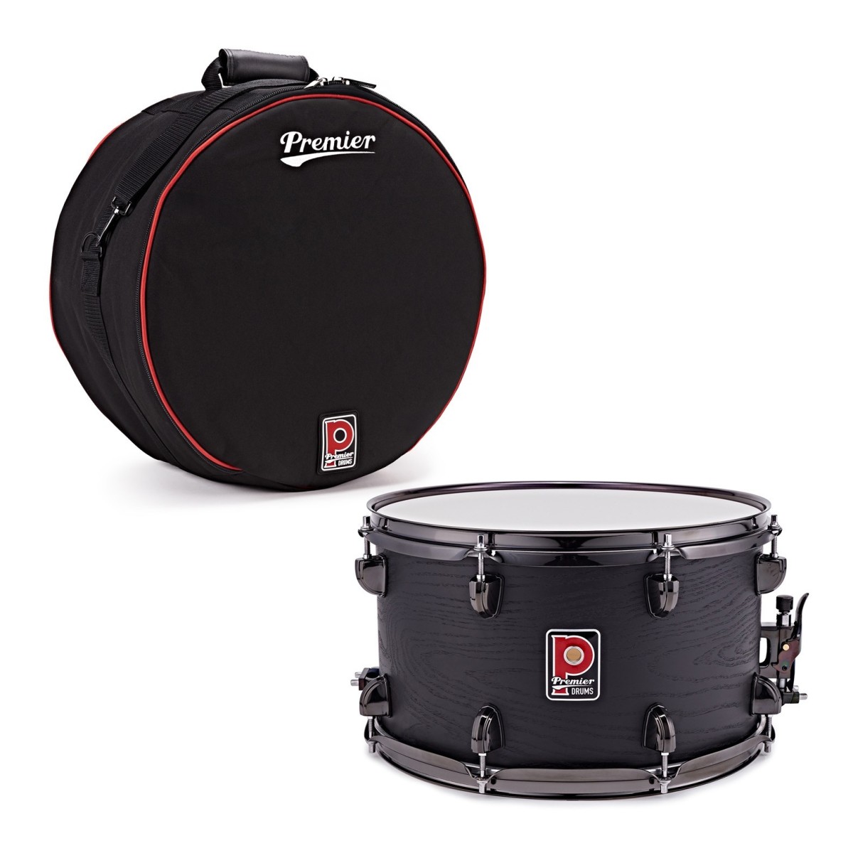 Premier Artist 14" x 8" Birch Snare Drum & Soft Case Stealth Black