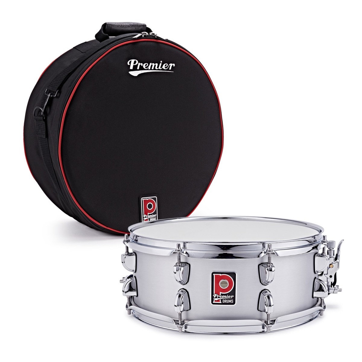 Premier Artist 14" x 5.5" Aluminium Snare Drum & Soft Case