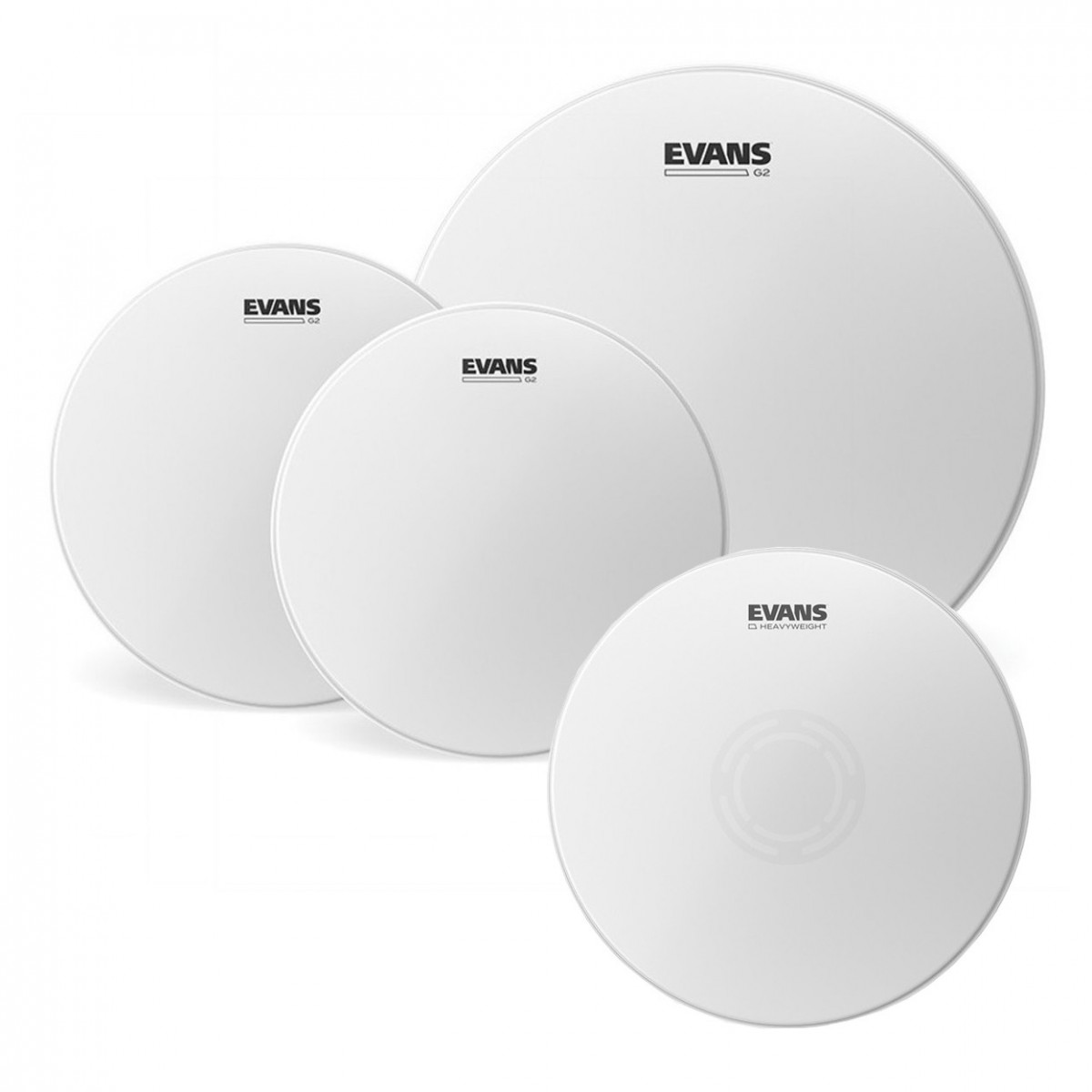 Evans G2 Coated Standard Tom Pack 12 13 16 Heads & 14" Heavyweight Snare Head