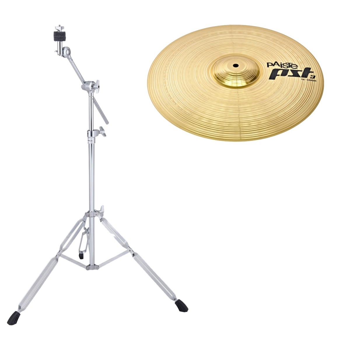 Paiste PST 3 16 Crash Cymbal & Boom Stand
