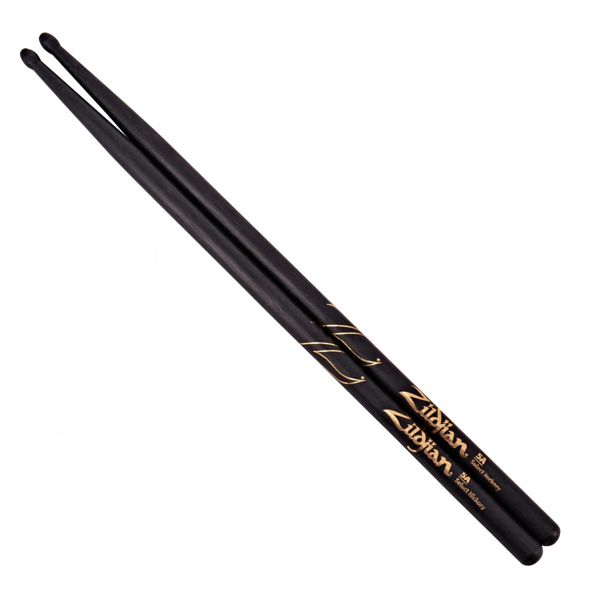 Zildjian 5A Wood Tip Black Drumsticks