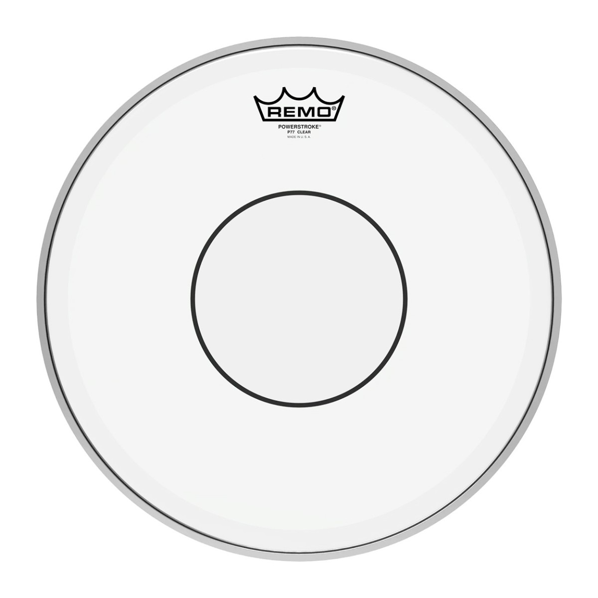 Remo Powerstroke 77 Clear 14" Snare Head with Clear Dot