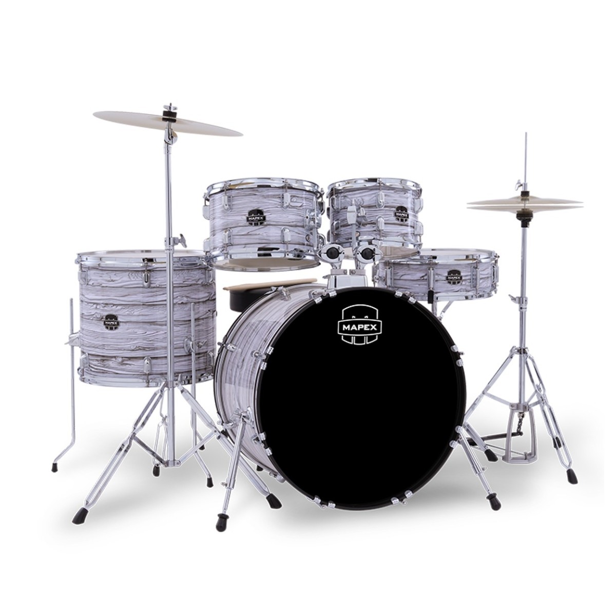Mapex Comet Series Compact 22 Fusion Drum Kit White Marble