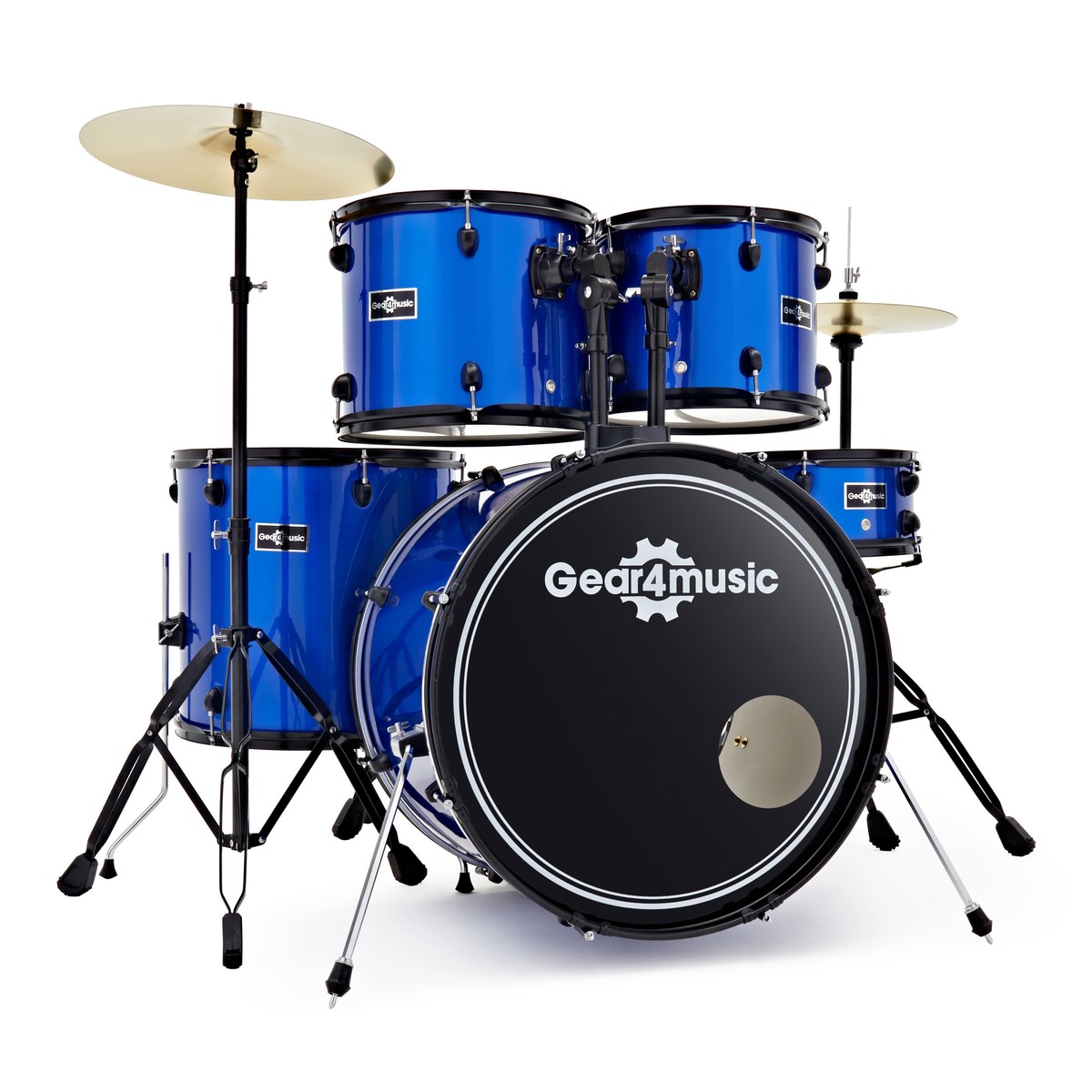 BDK-1 Full Size Starter Drum Kit by Gear4music Blue