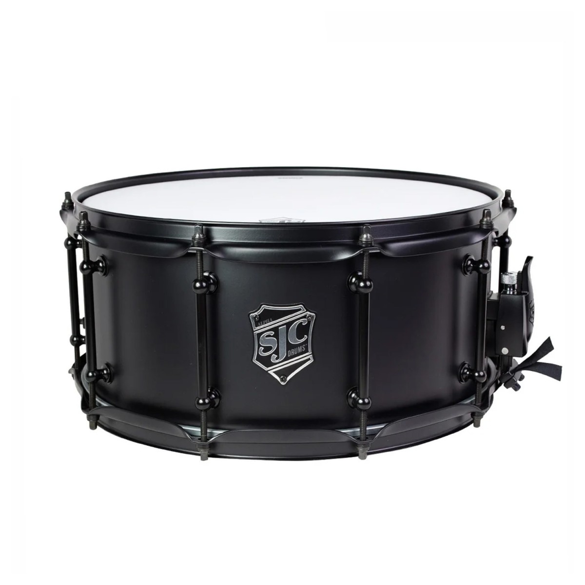 SJC Alpha Black Steel 14 x 6.5 Snare Drum