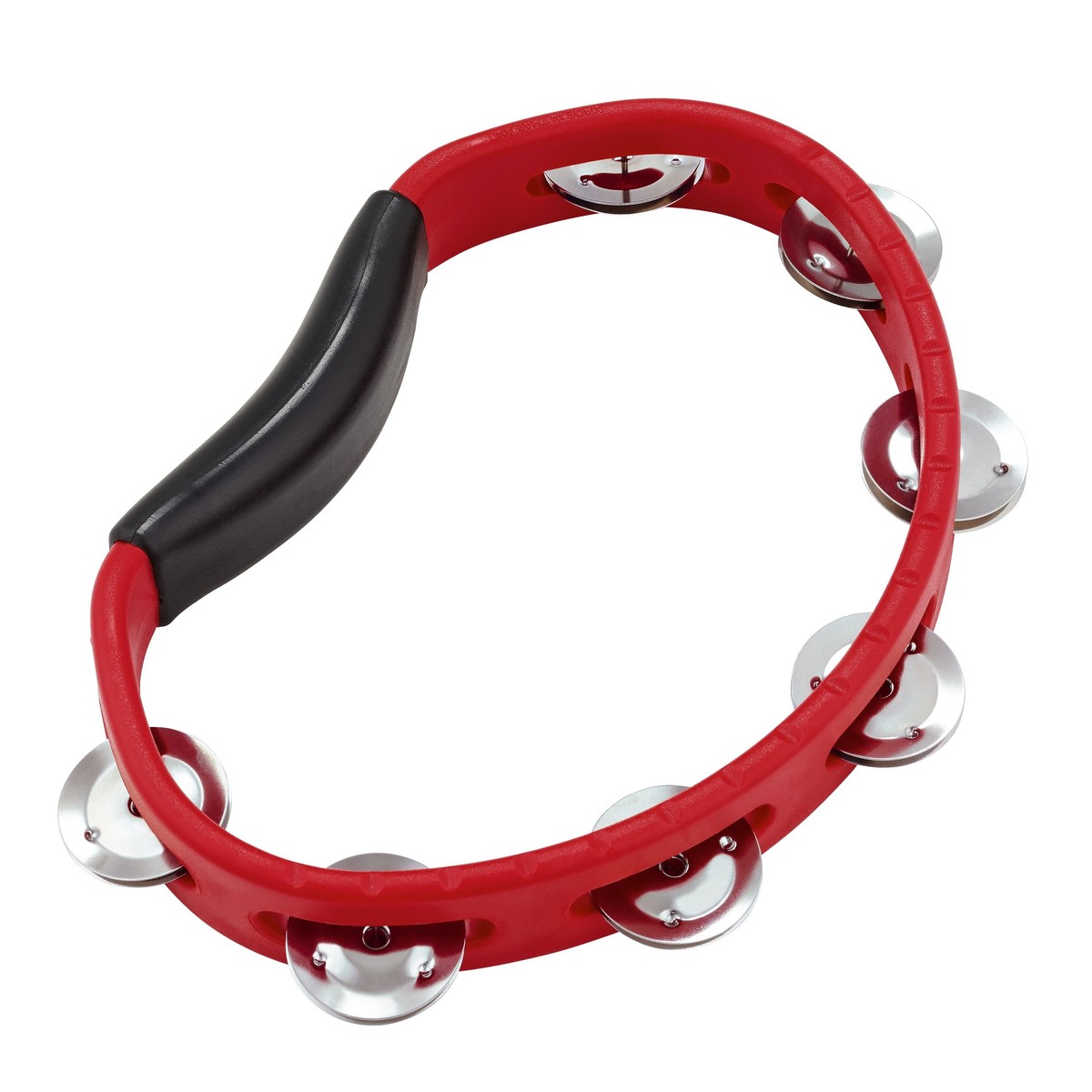 Meinl Tour Hand Tambourine Steel Jingles Red