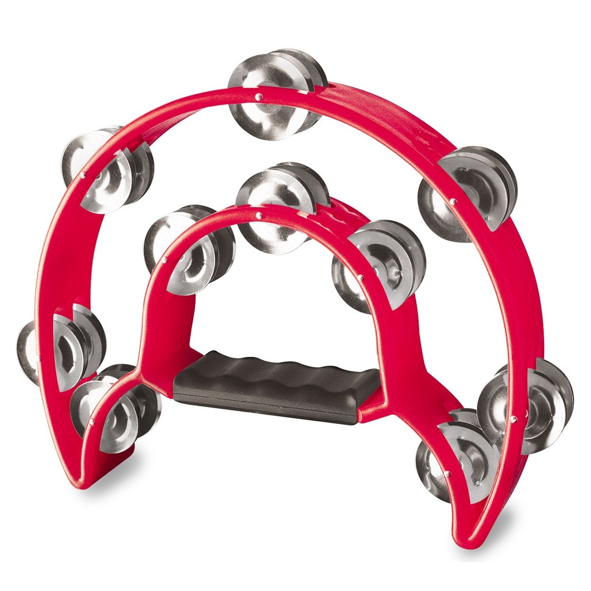 Stagg Cutaway Tambourine 20 Jingles Red