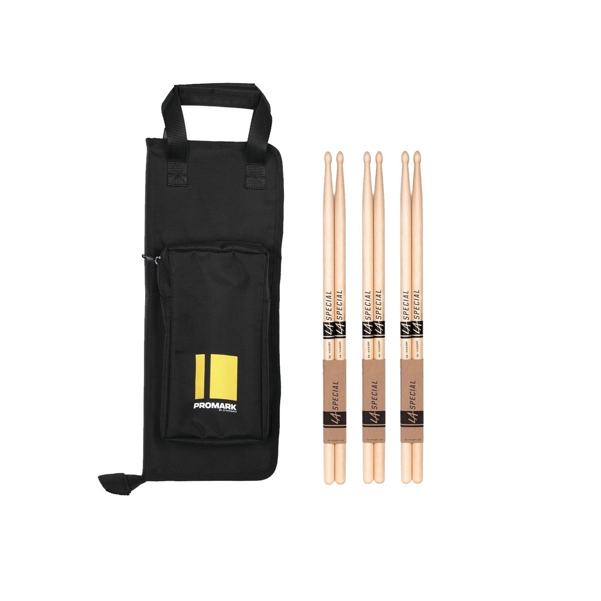 Promark Stick Bag & LA 5A Drumsticks Bundle