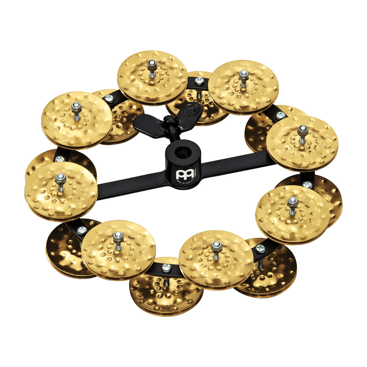 Meinl Headliner Series Hi-Hat Tambourine 2 Row Brass Jingles