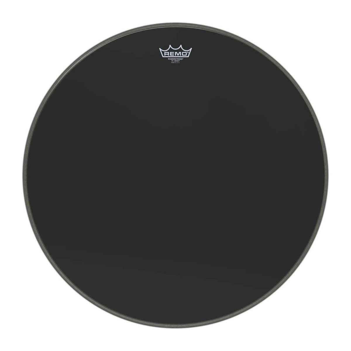 Remo Powerstroke 3 Ebony 24" Resonant Bass Drum Head