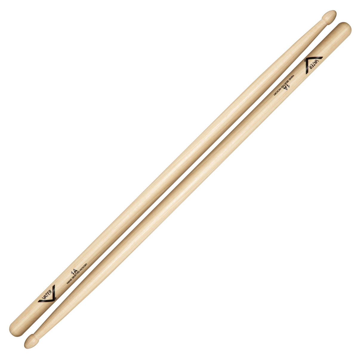 Vater Hickory 1A Wood Tip Drumsticks
