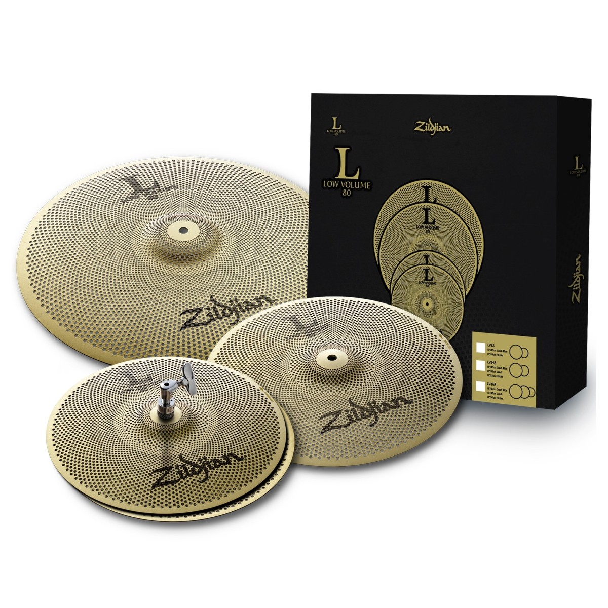 Zildjian L80 Low Volume 348 Cymbal Box Set
