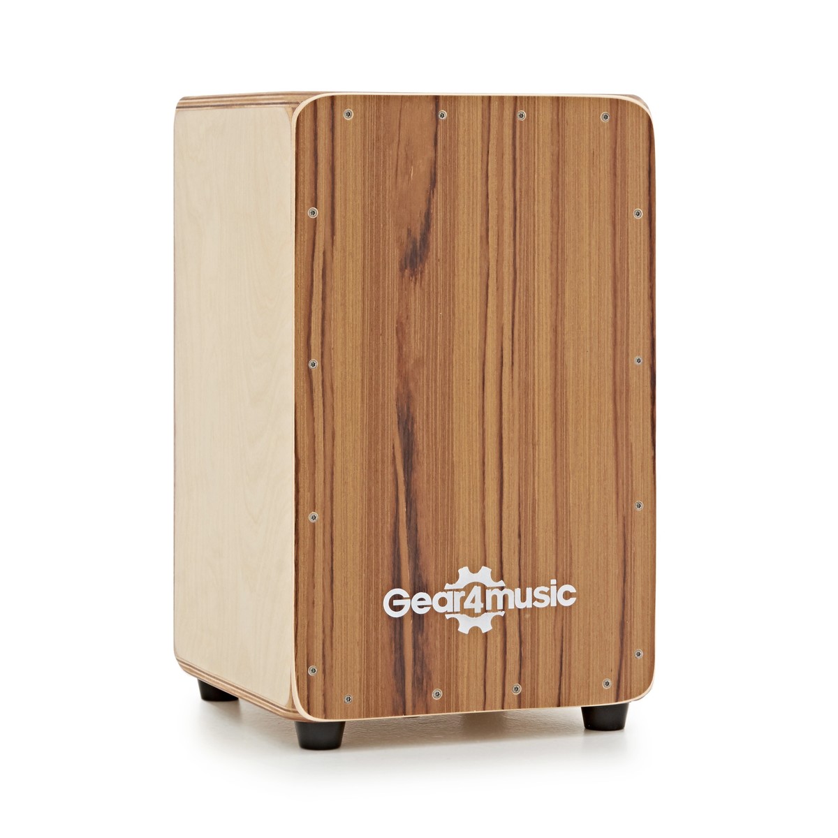 Compact Cajon by Gear4music Teak