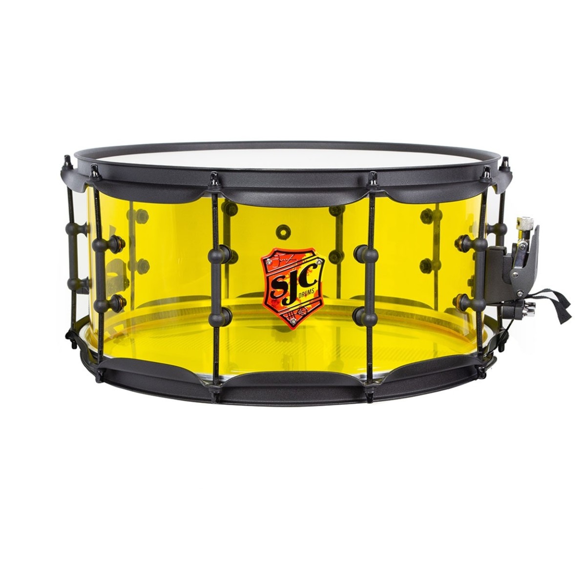 SJC Drums Josh Dun Torch 14 x 6.5 Snare Drum Yellow Acrylic