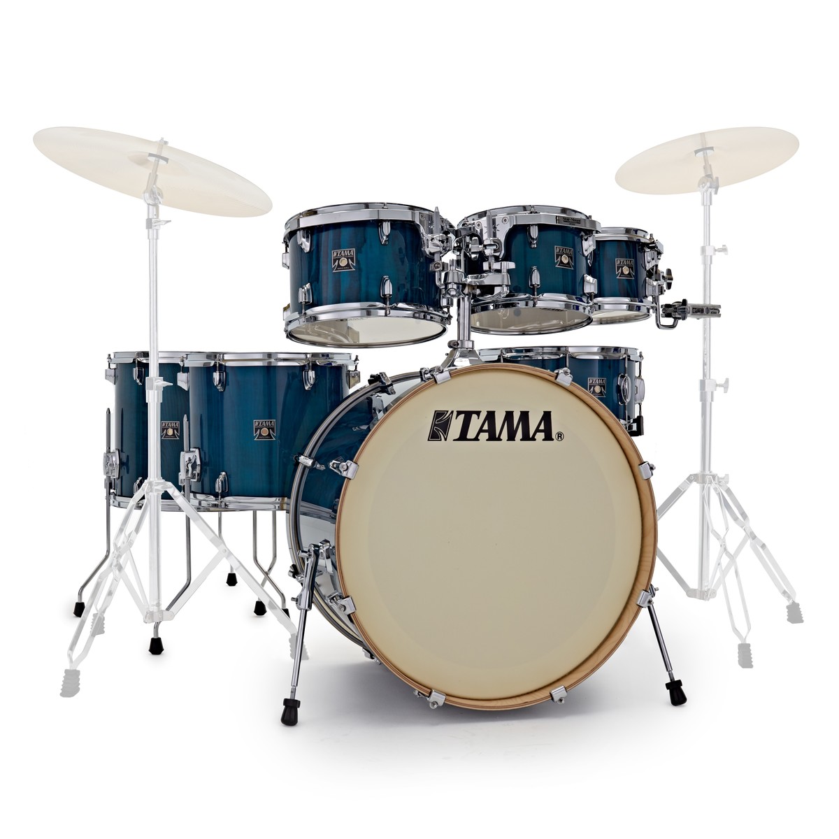 Tama Superstar Classic Exotix 22" 7pc Gloss Sapphire Lacebark Pine