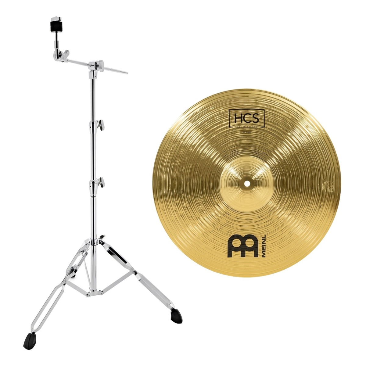 Meinl HCS 18 Crash & Premier Artist Boom Cymbal Stand