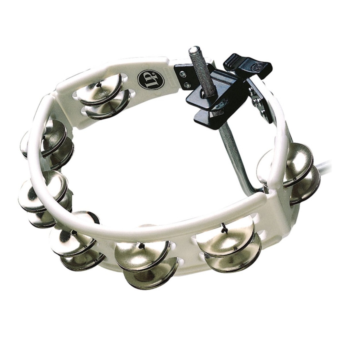 LP White Cyclops Tambourine Steel Jingles