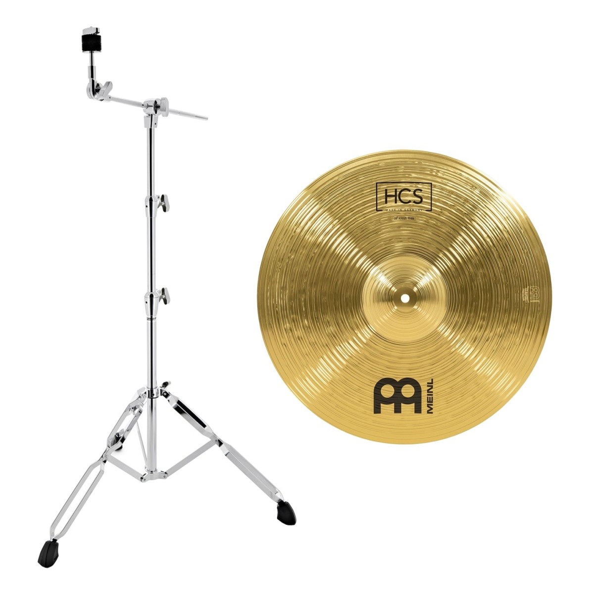 Meinl HCS 18 Crash-Ride & Premier Artist Boom Cymbal Stand