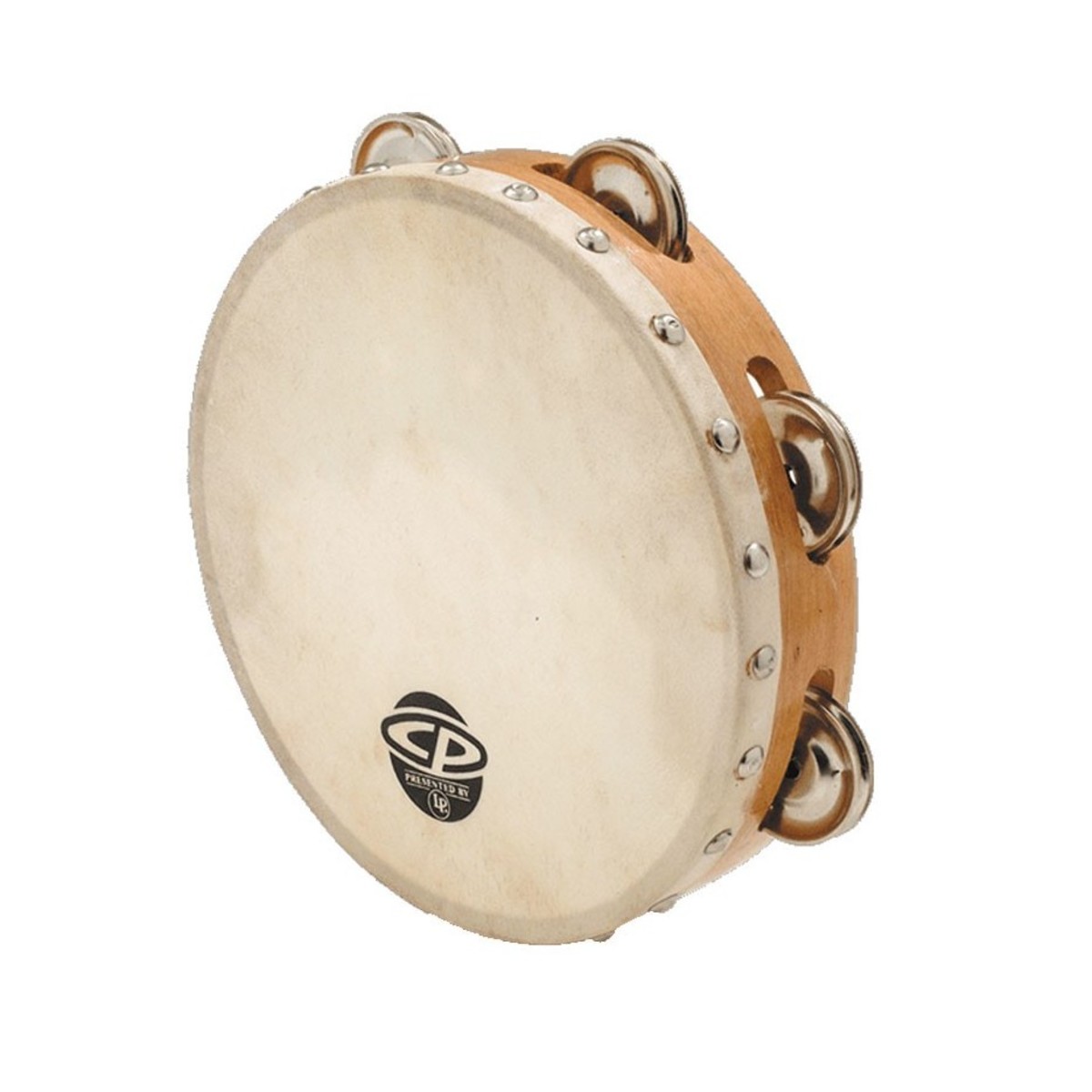 CP Wood 8" Calfskin Tambourine