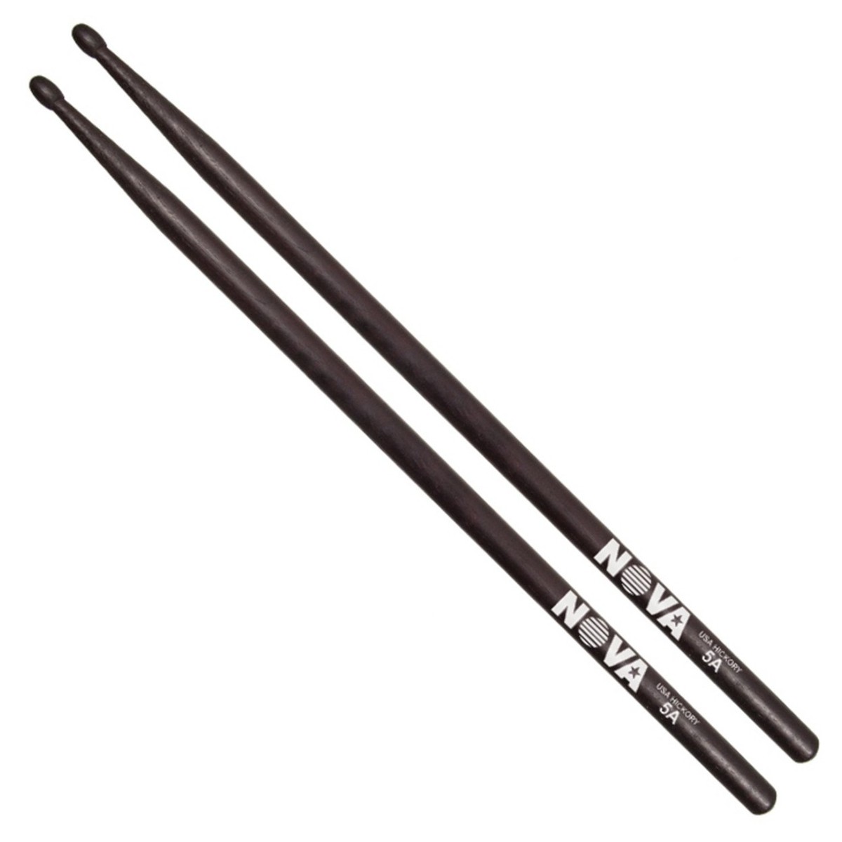 Vic Firth NOVA 5A Hickory Drumsticks Black Finish