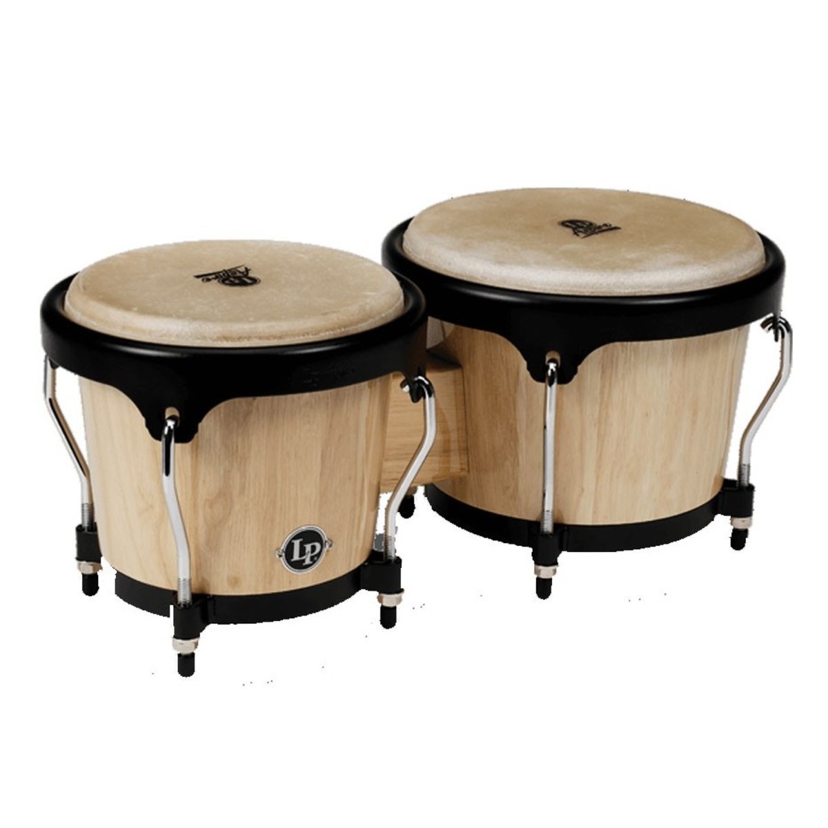 LP Aspire Wood Bongos Natural
