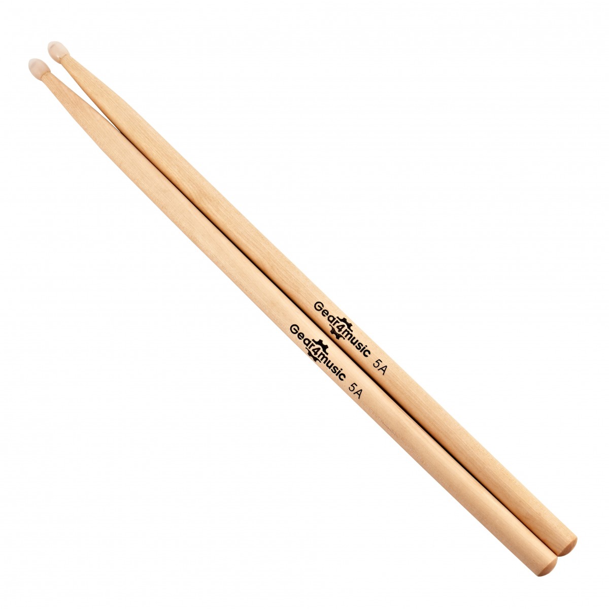 5A Nylon Tip Maple Drumsticks by Gear4music