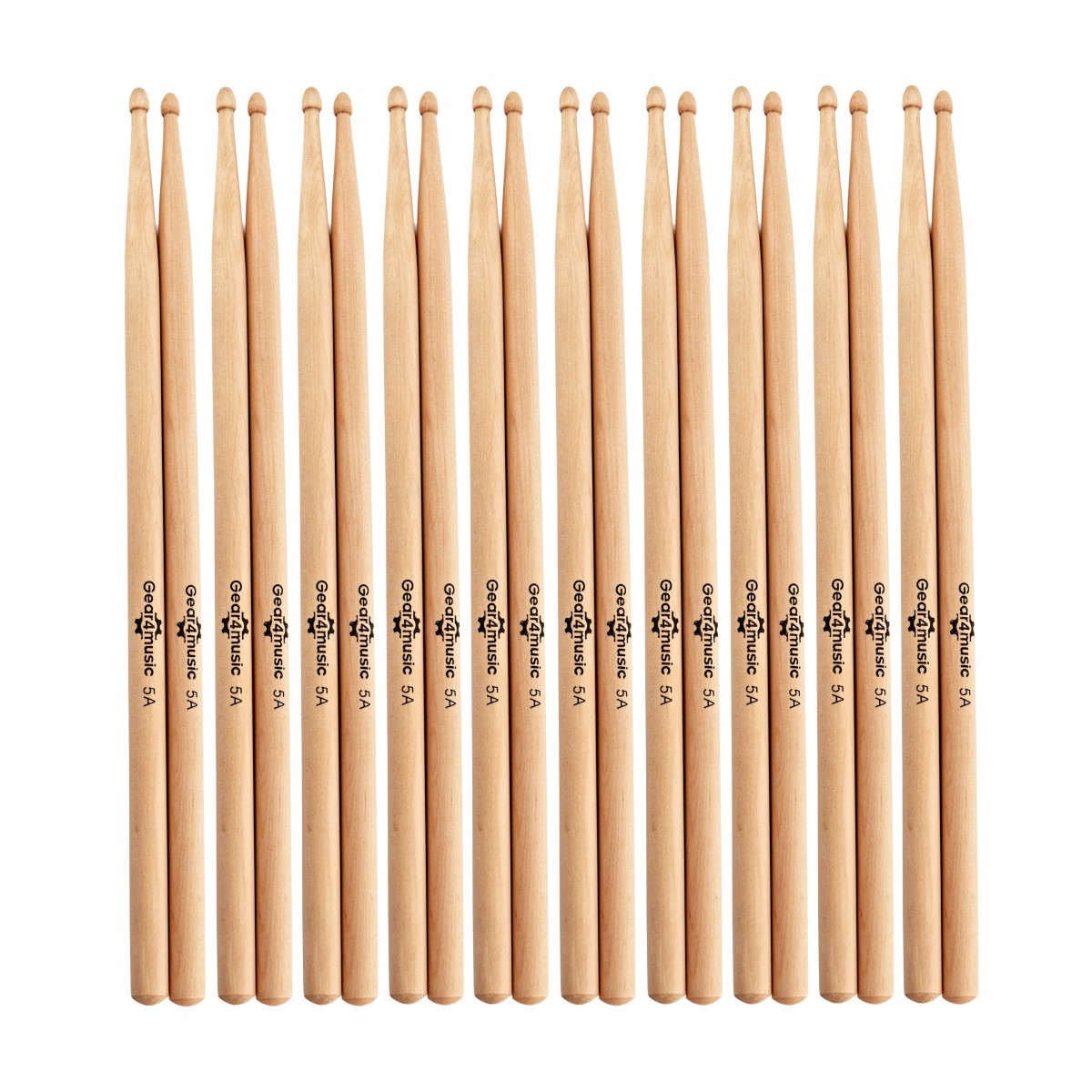 5A Wood Tip Maple Drumsticks 10 Pack