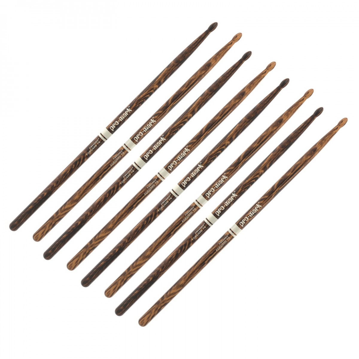Promark Classic Forward FireGrain 7A Wood Tip 4 Pair Value Bundle