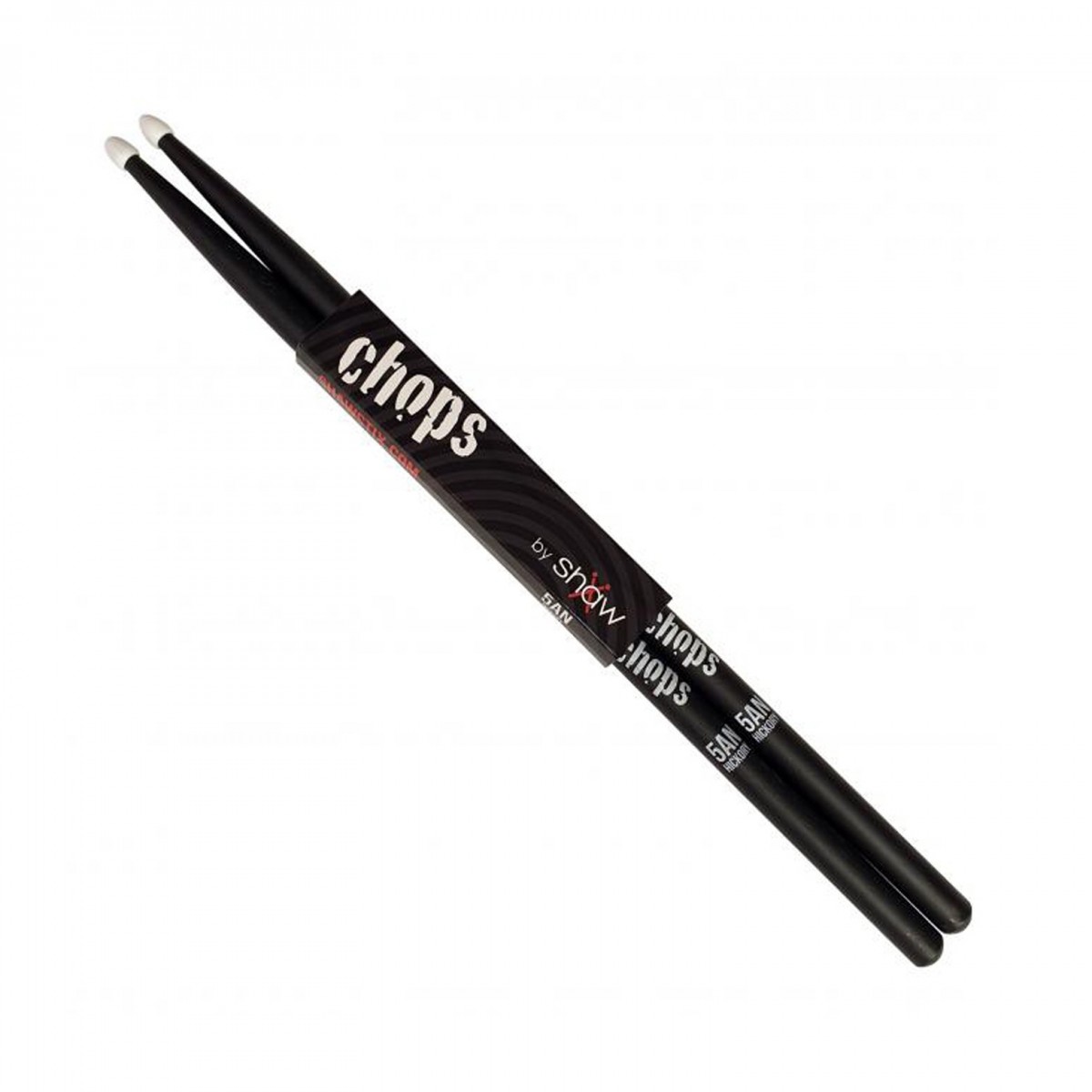 Shaw 5A Chops Sticks Hickory Nylon Tip Black