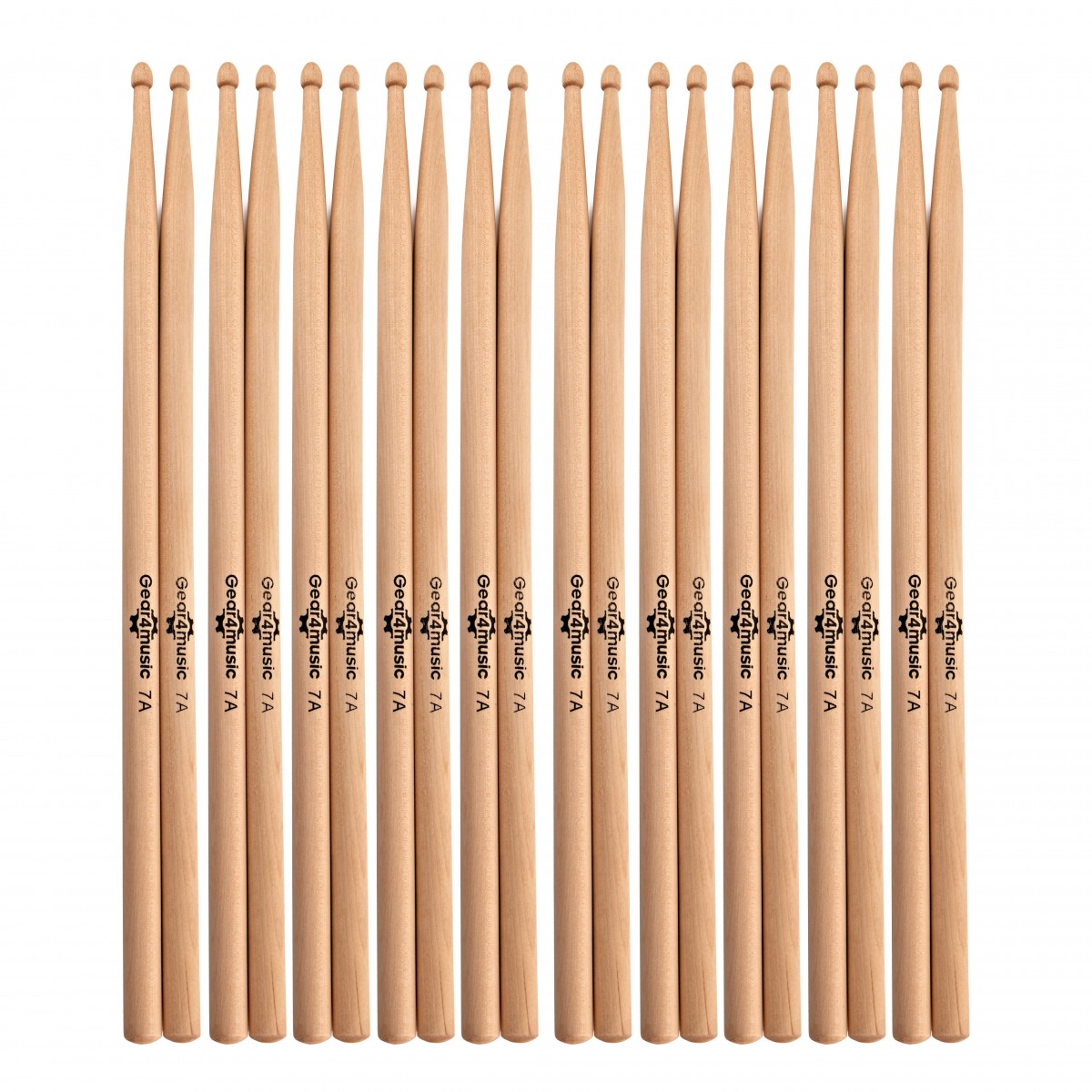 7A Wood Tip Maple Drumstick 10 Pack