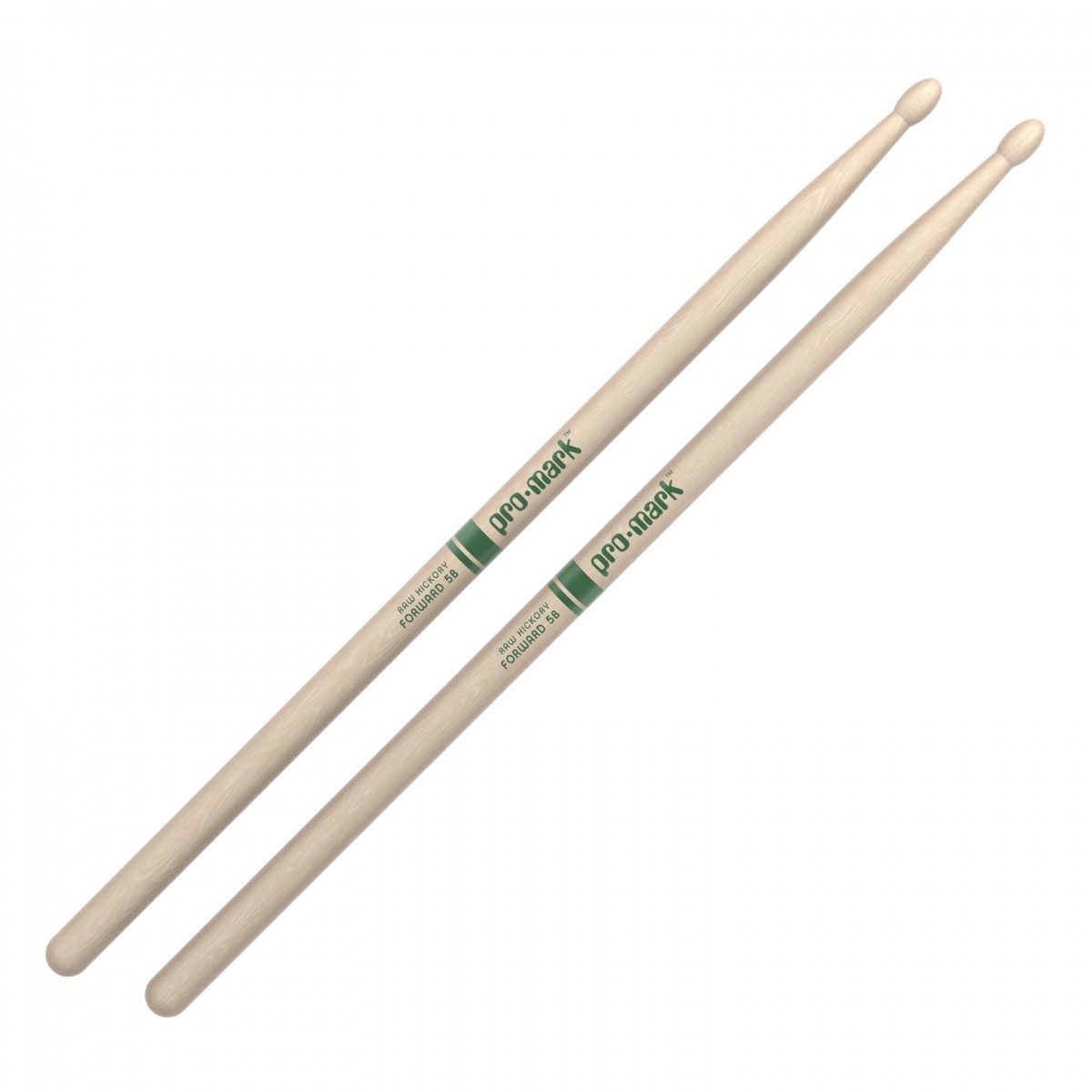 Promark Classic Forward 5B Raw Hickory Drumsticks Wood Tip