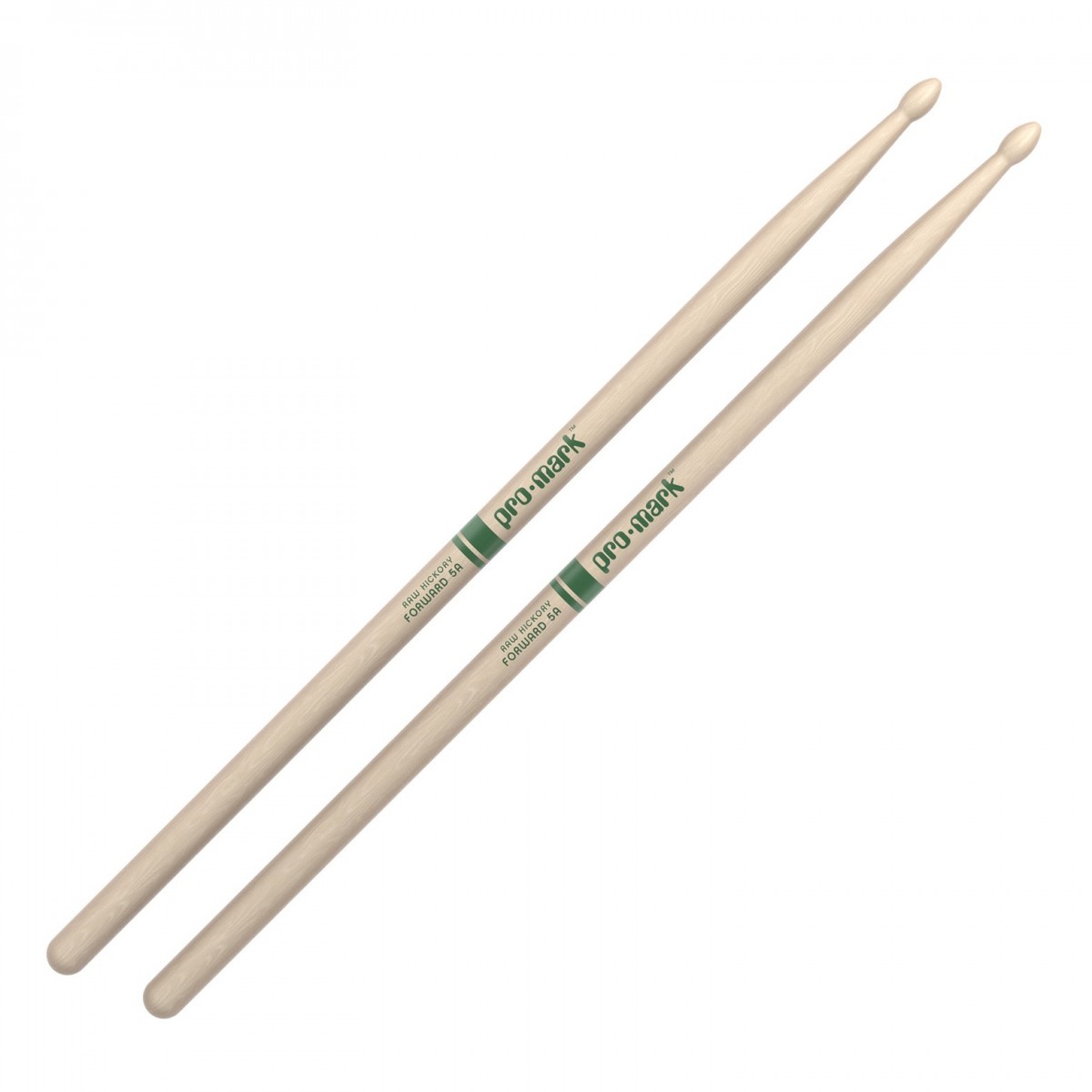 Promark Classic Forward 5A Raw Hickory Drumsticks Wood Tip