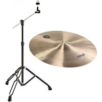 Stagg 16" SH Thin Crash Cymbal & Boom Arm Stand Black