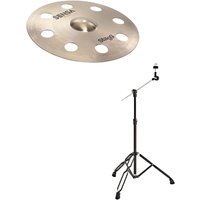 Stagg 18" Sensa Orbis Crash Cymbal & Boom Arm Stand Black