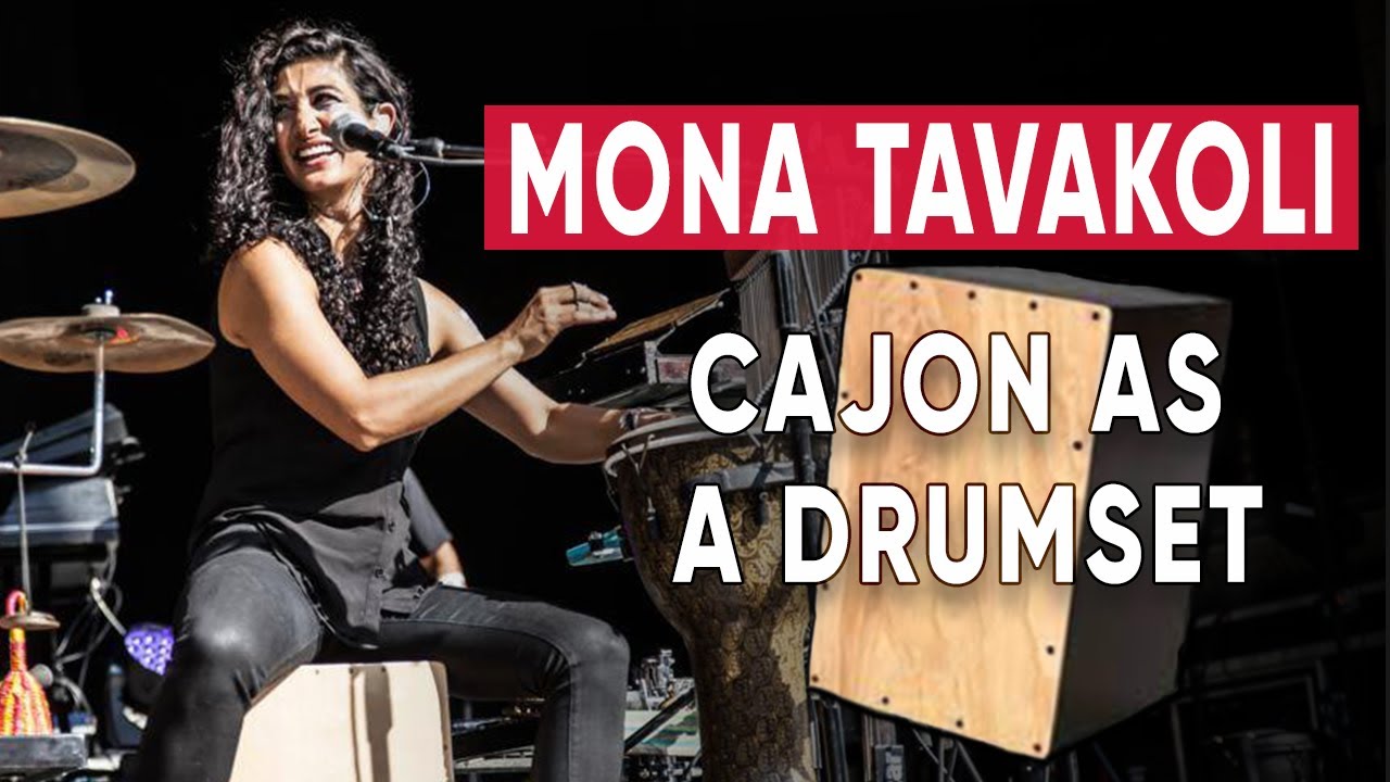 Using A Cajon As A Drumset, by Mona Tavakoli! 🥁 (Grooves and Fills Lesson)