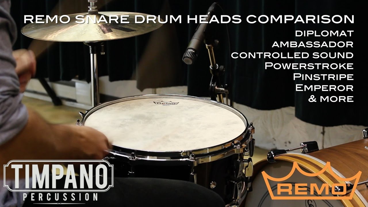 JustDrums – ULTIMATE Remo Snare Drum Heads Comparison – Timpano Percussion