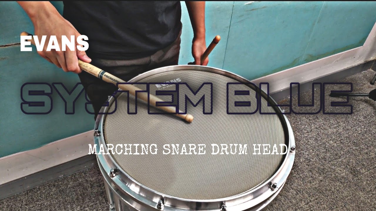JustDrums – Evans System Blue Marching Snare Drum Head – Product review and Sound check