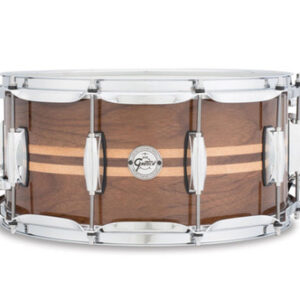 Gretsch Silver Series 14x6.5 Walnut Snare Drum with Maple Inlay