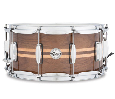 Gretsch Silver Series 14x6.5 Walnut Snare Drum with Maple Inlay