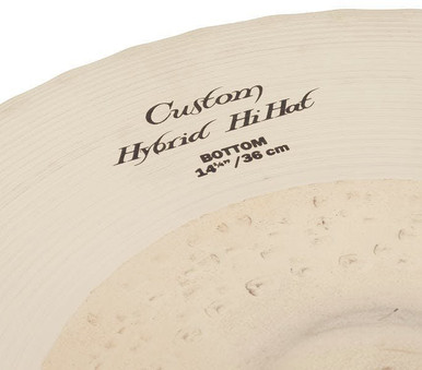 Zildjian 14.25" K Custom Hybrid Hi-Hat Cymbals - Image 6