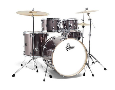 Gretsch Energy 20" Acoustic Drum Kit in Grey Steel