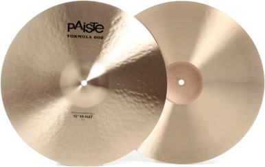 Paiste 15" Formula 602 Modern Essentials Hi-Hat Cymbals - Image 2
