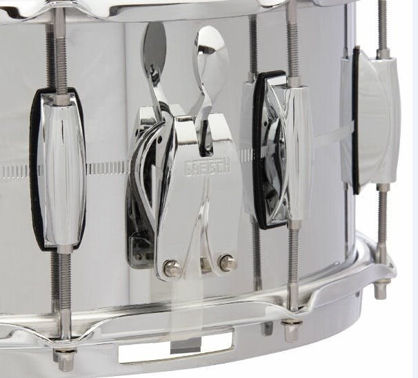 Gretsch Brooklyn 13x07 Chrome Over Steel Snare Drum - Image 5