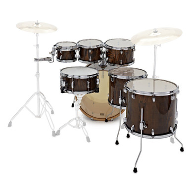 Tama Superstar Classic 22" 7-Piece Acoustic Shell Pack in Gloss Java Lacebark Pine - Image 2