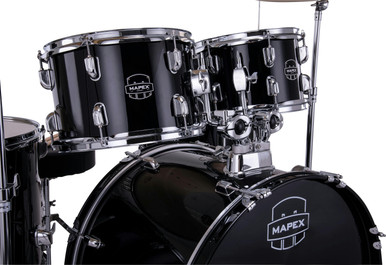 Mapex Comet 20" Acoustic Drum Kit in Dark Black - Image 6